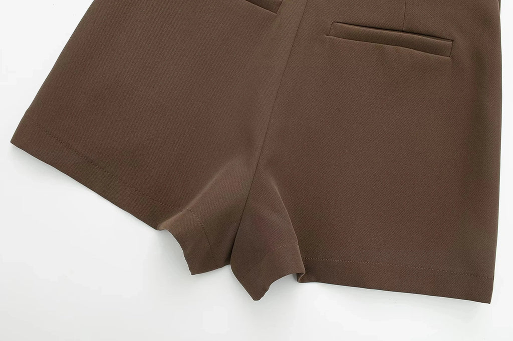 Elegant High Waist Asymmetric Skort - Summer Essential