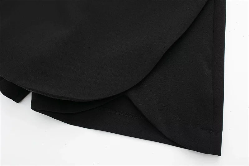 Elegant Asymmetric High Waist Skort for Women