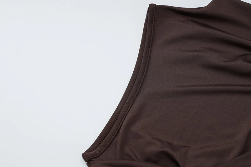 Elegant Draped Ruched Mini Dress for Women