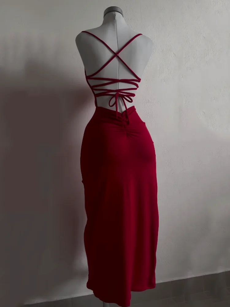 Summer Sensation Halter Strap Dress