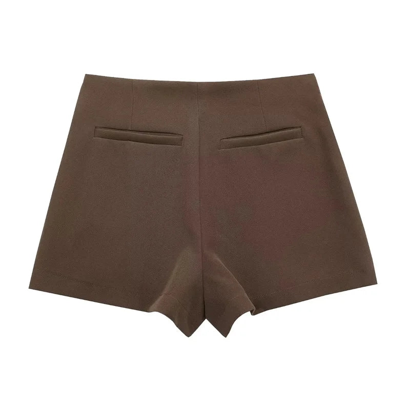Elegant Asymmetric High Waist Skort for Women