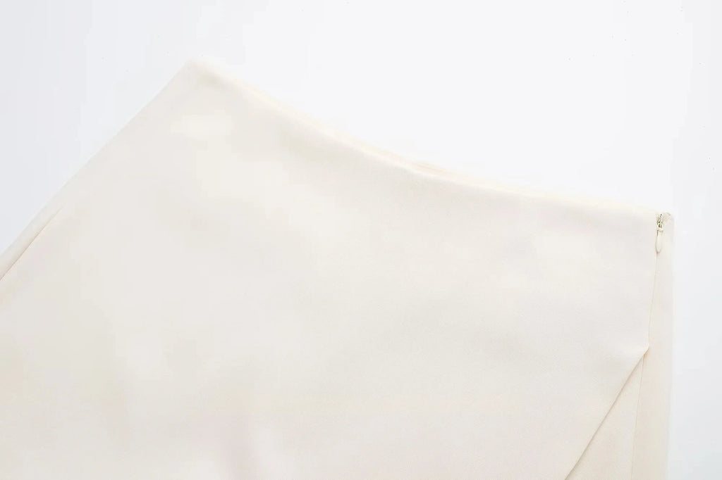 Elegant High Waist Asymmetric Skort - Summer Essential