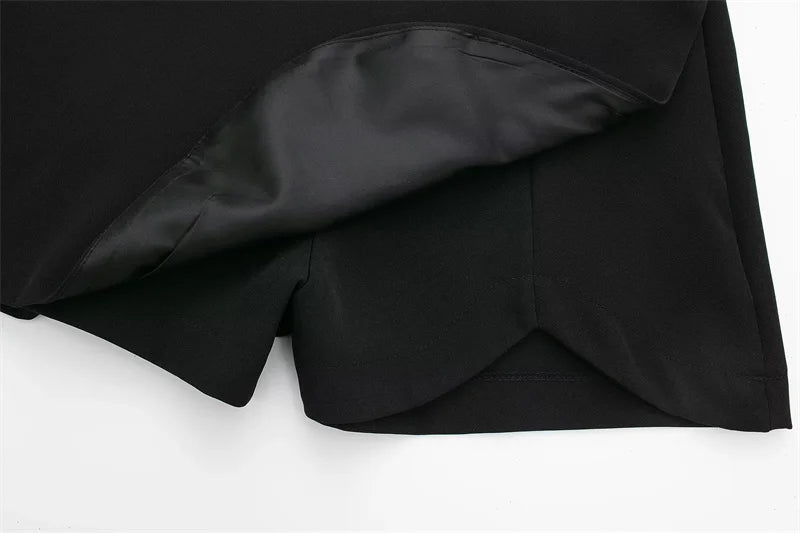 Elegant Asymmetric High Waist Skort for Women