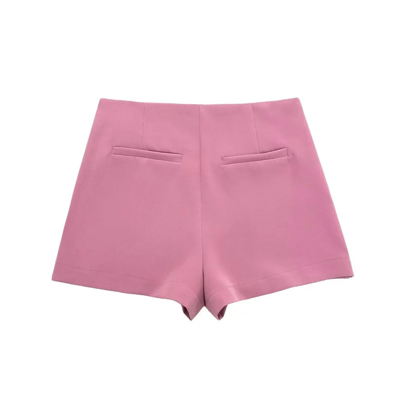Elegant Asymmetric High Waist Skort for Women
