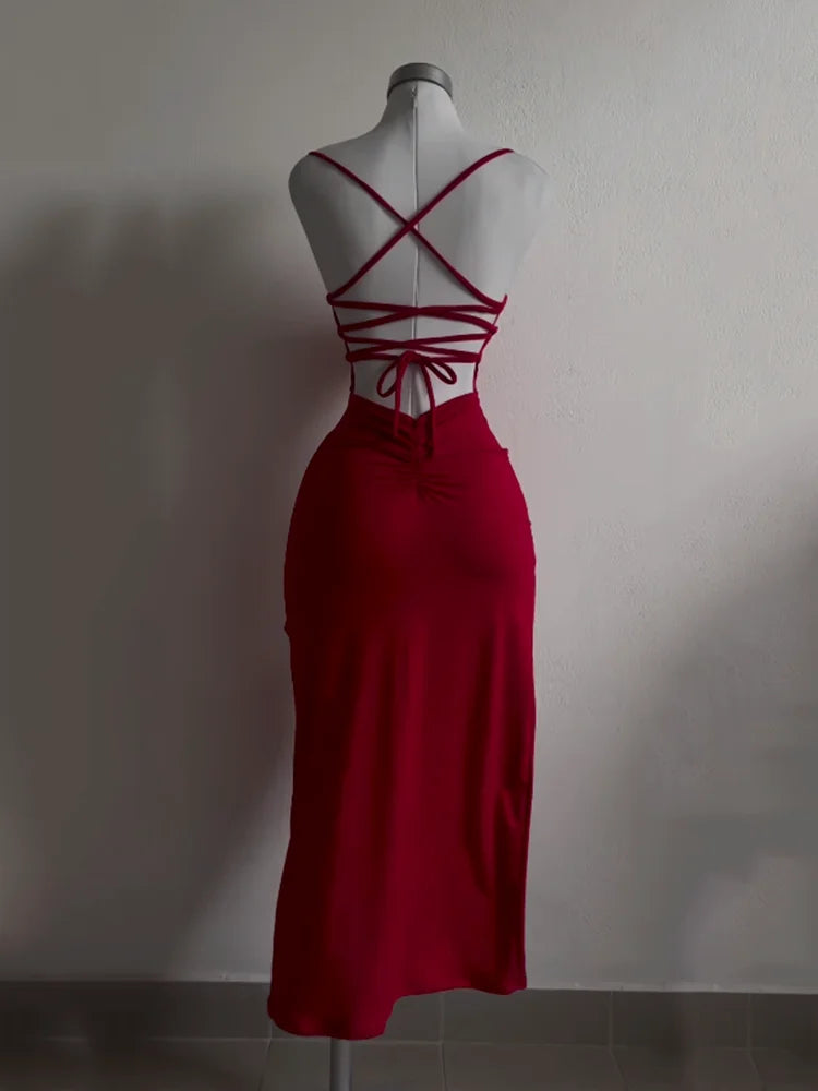 Summer Sensation Halter Strap Dress