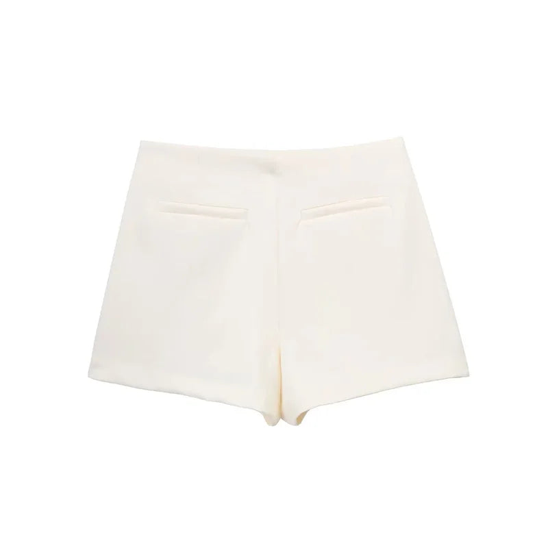 Elegant Asymmetric High Waist Skort for Women
