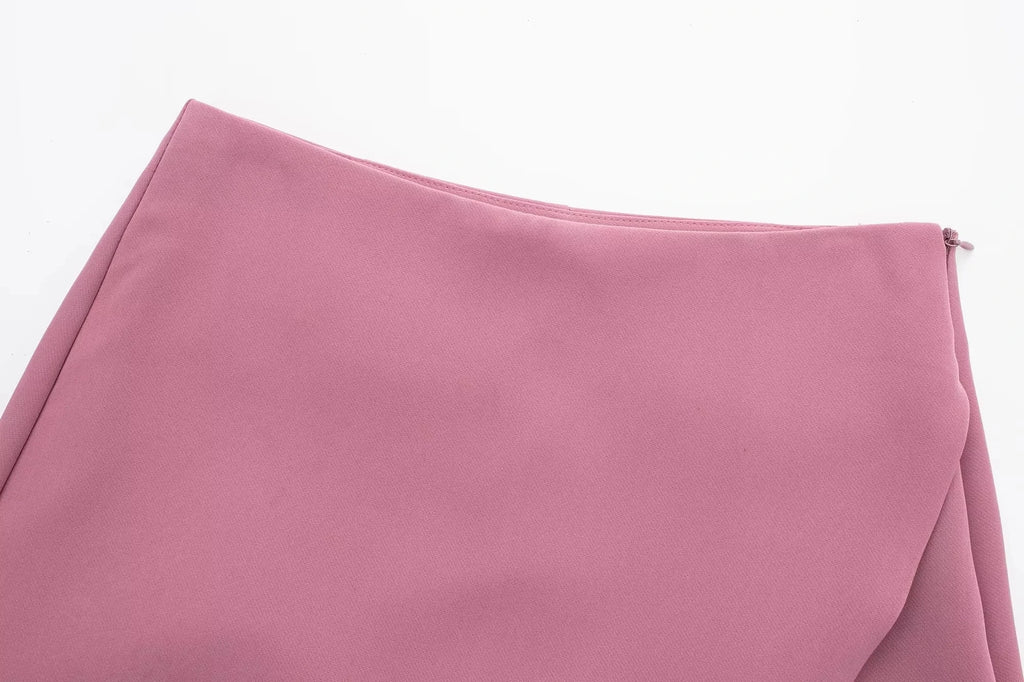 Elegant High Waist Asymmetric Skort - Summer Essential