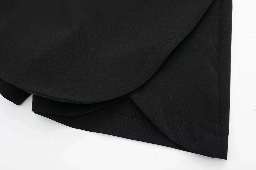 Elegant High Waist Asymmetric Skort - Summer Essential