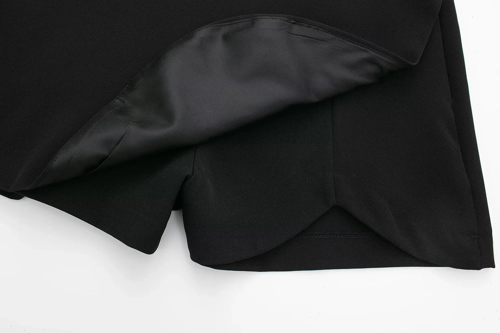 Elegant High Waist Asymmetric Skort - Summer Essential