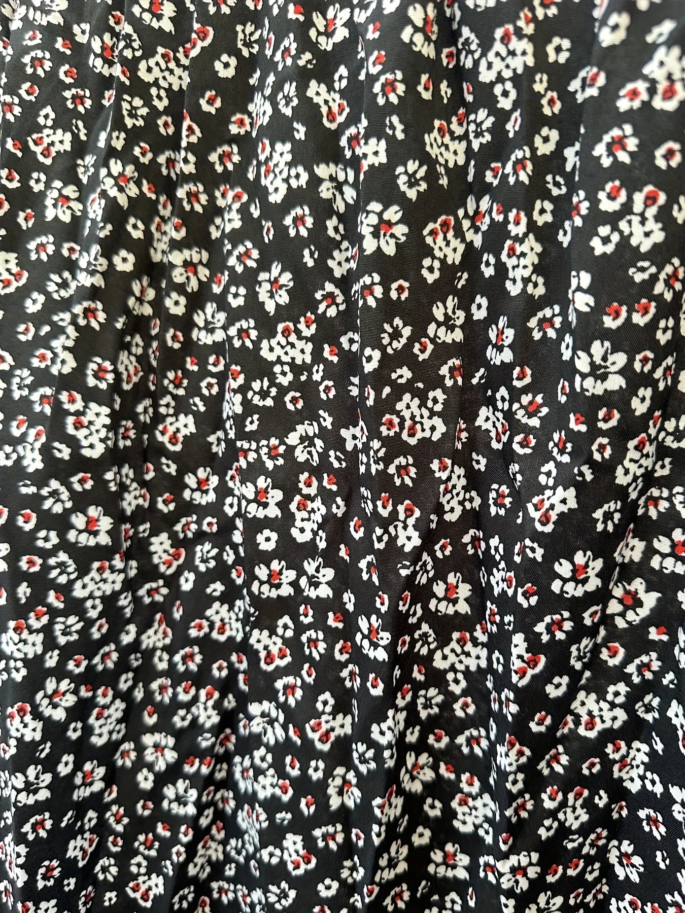 Elegant Plus Size Floral Print Split Skirt